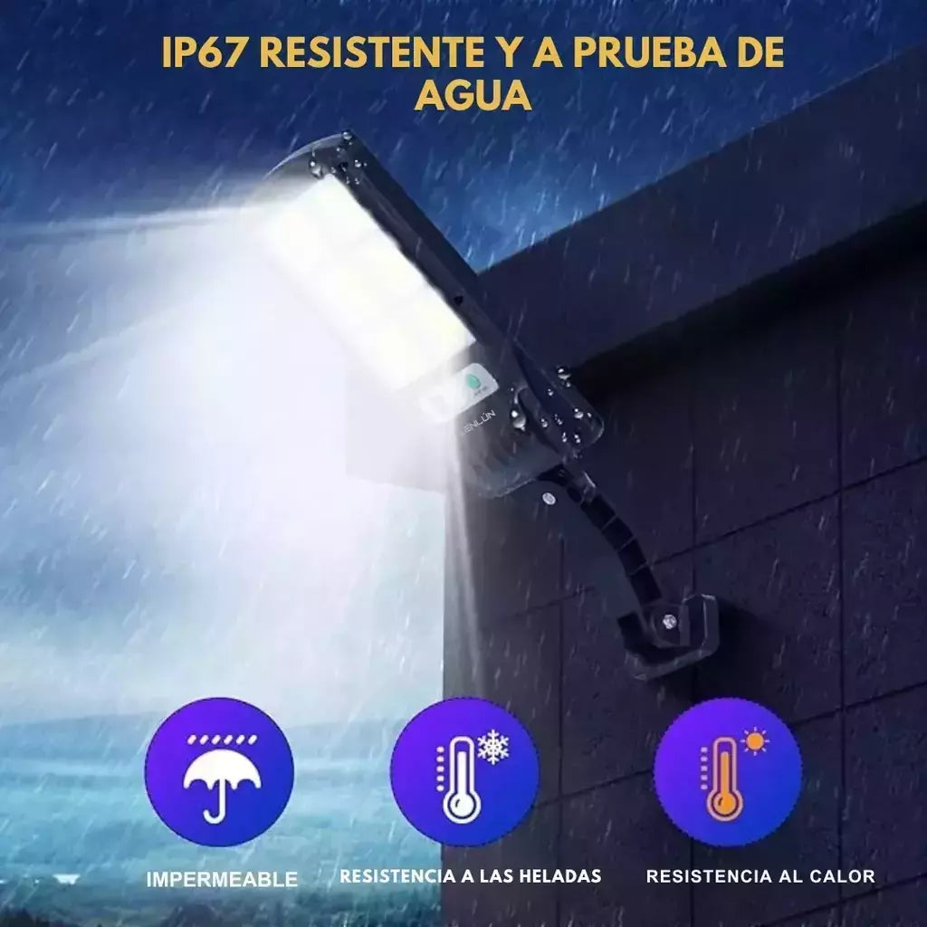 2X1 REFLECTOR SOLAR LED 1000W PARA EXTERIORES | SIN CABLES, SIN FACTURAS