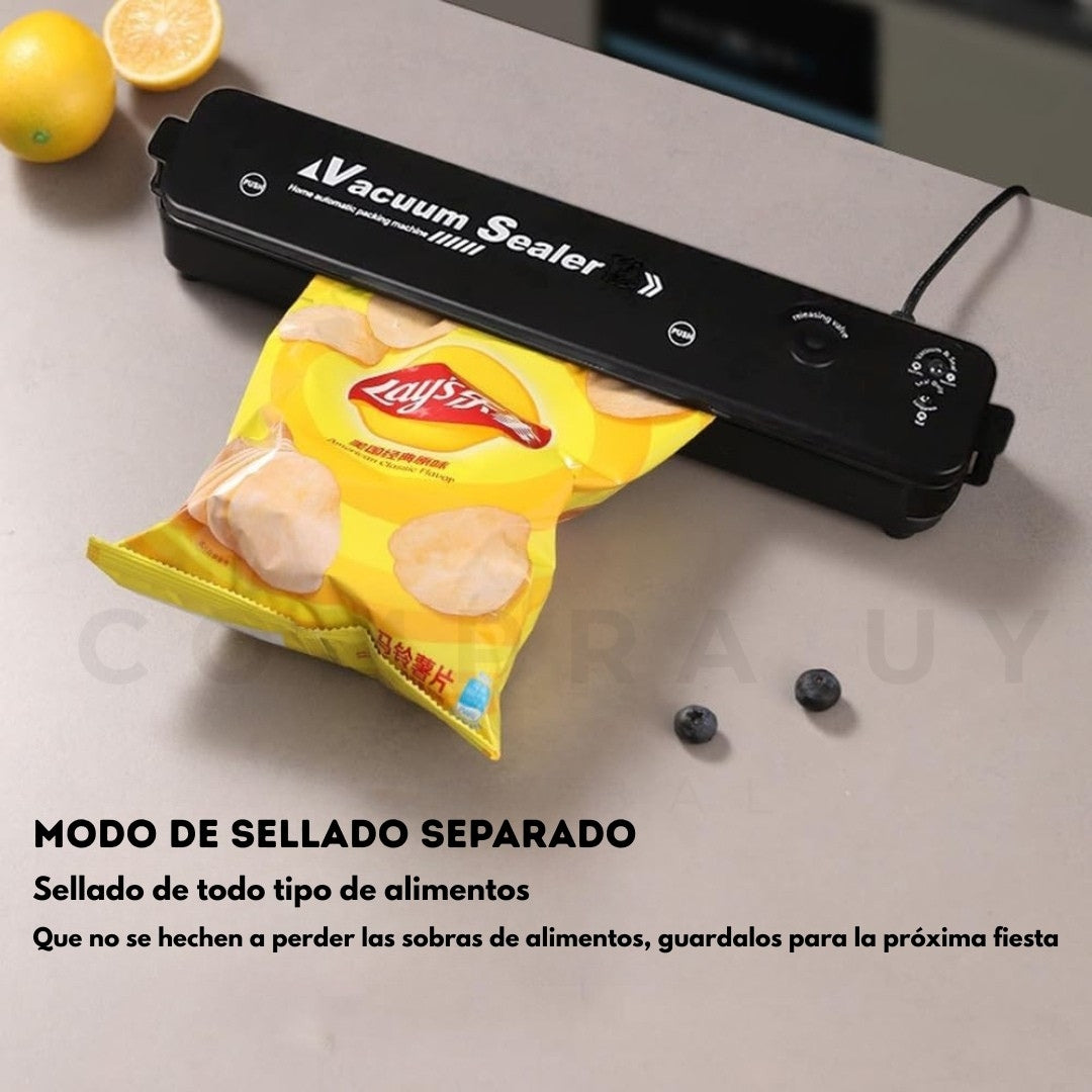 Selladora al Vacío PROFESIONAL Vacuum™ | Bolsas de Sellado de REGALO