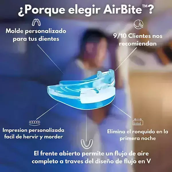 OFERTA ESPECIAL 2X1 AirBite™ Placa Anti Ronquido Apnea Y Bruxismo