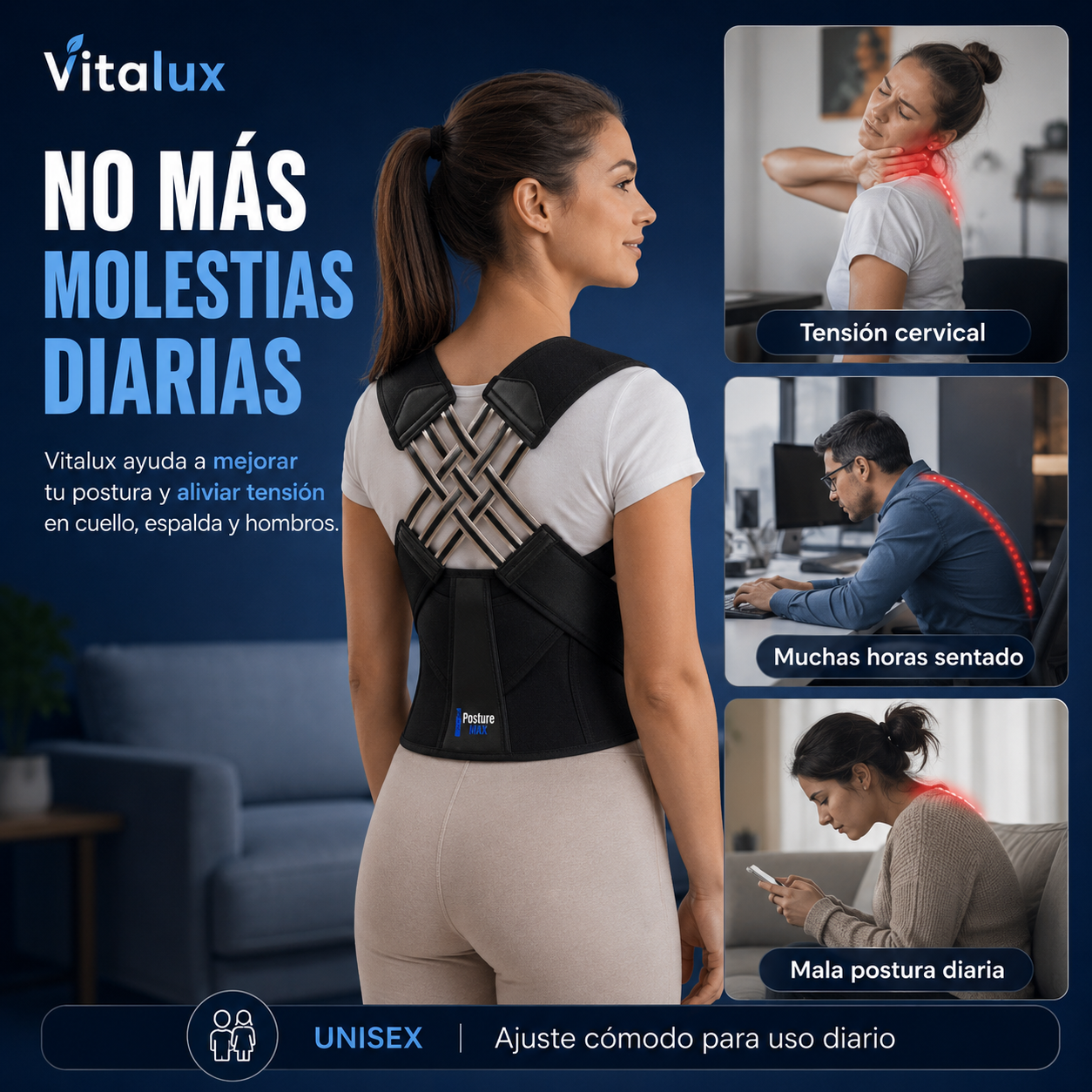 Corrector de Postura Vitalux