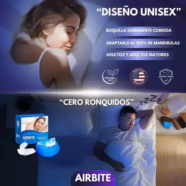 OFERTA ESPECIAL 2X1 AirBite™ Placa Anti Ronquido Apnea Y Bruxismo