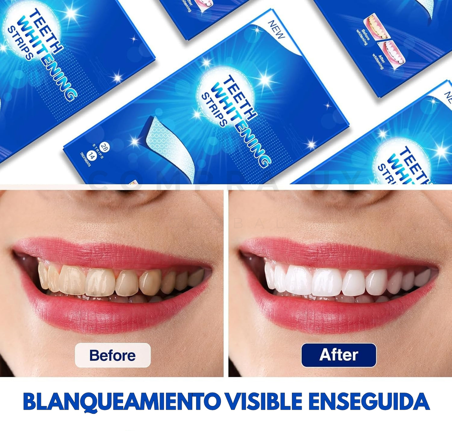 WhitePro™ 5D │ Tiras Blanqueadoras 5D Premium (Pack x14)