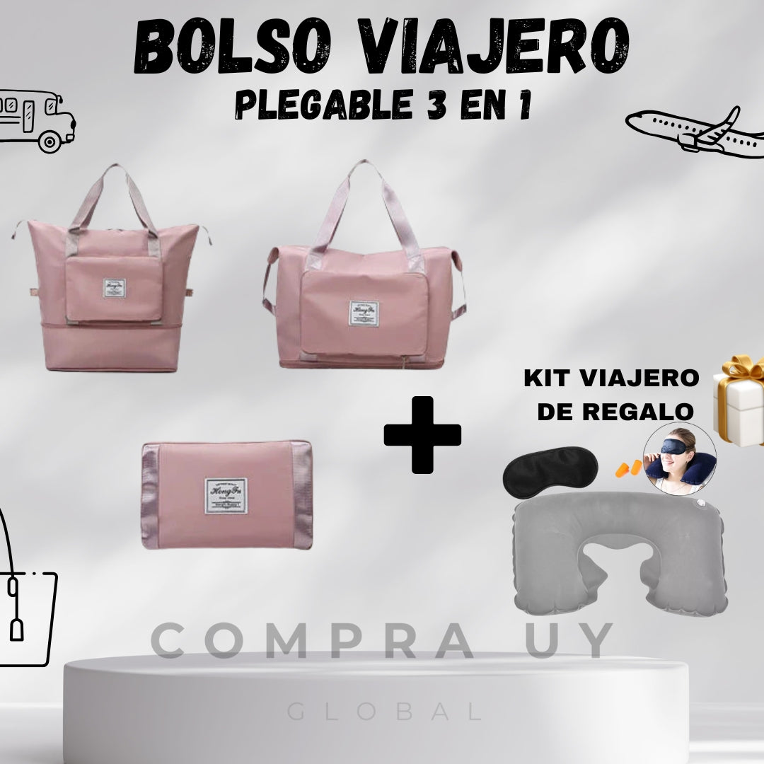 BolsoViajero™ Expandible + 🛫Multi Espacio + Kit viajero