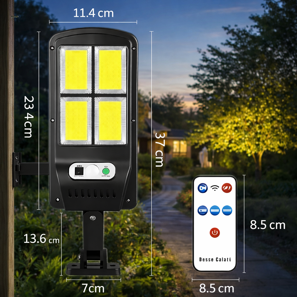 2X1 REFLECTOR SOLAR LED PARA EXTERIORES | SIN CABLES, SIN FACTURAS