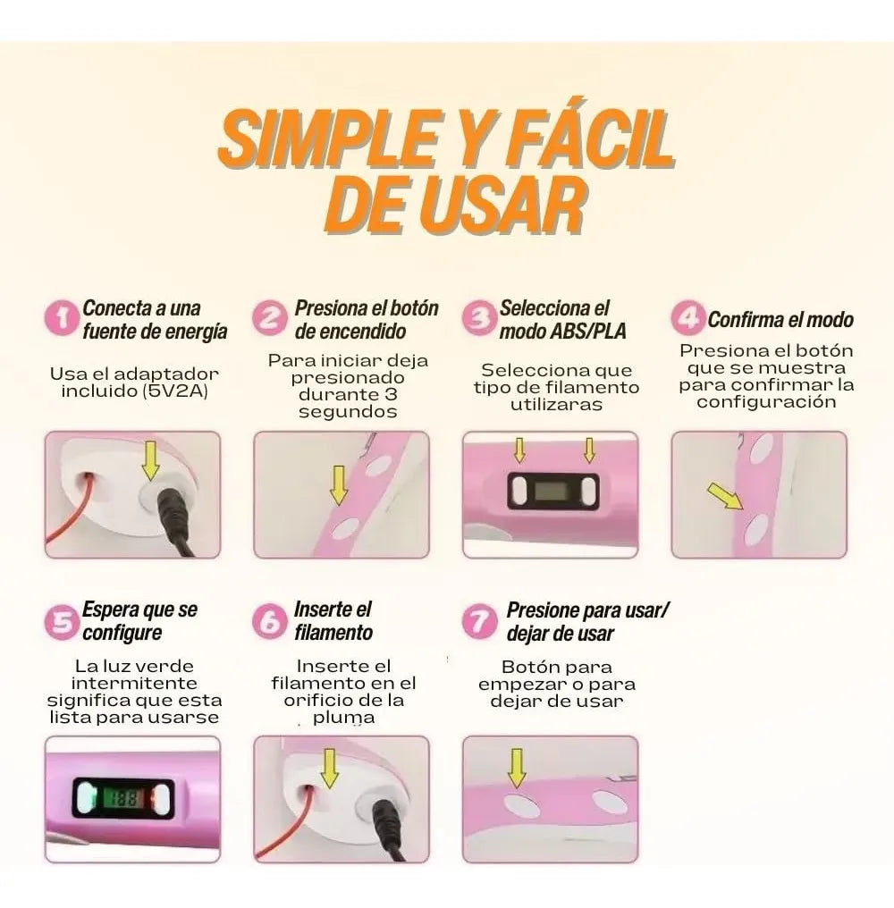 Impresora Lápiz 3D con pantalla┃ArtPen™ ┃+ Filamentos Extra