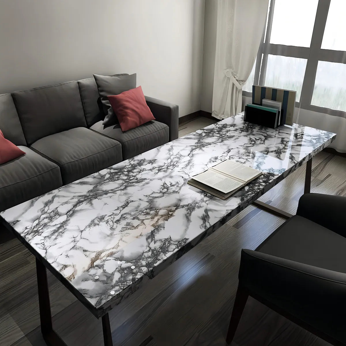 DecoVinilo™ Simil Marmol ┃ Adhesivo premium Ideal para mesadas o paredes
