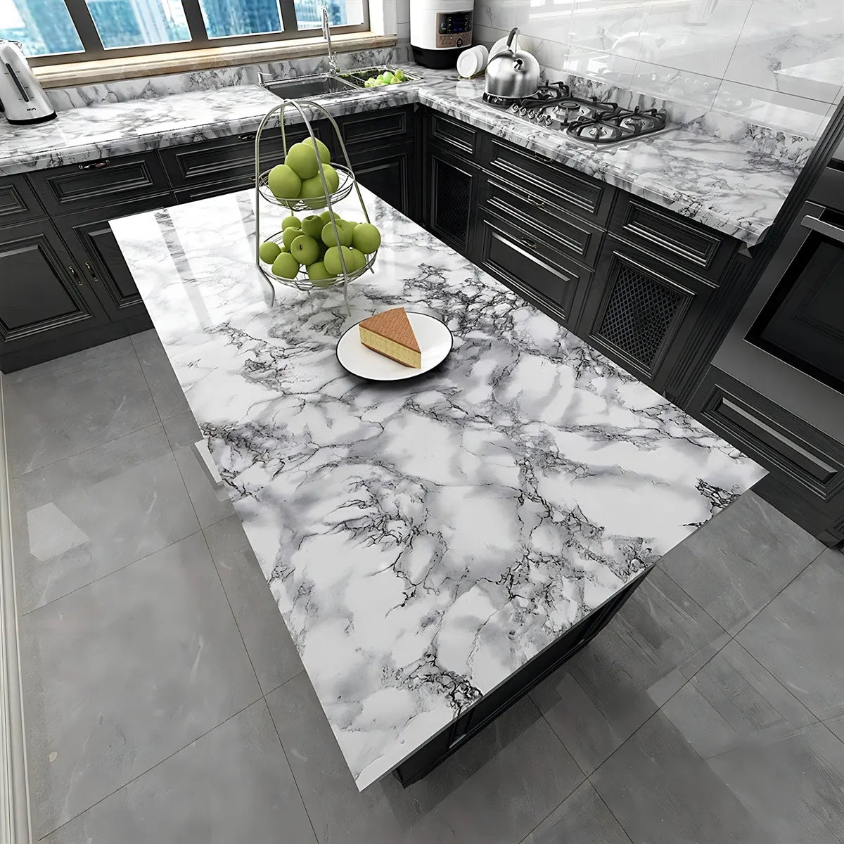 DecoVinilo™ Simil Marmol ┃ Adhesivo premium Ideal para mesadas o paredes