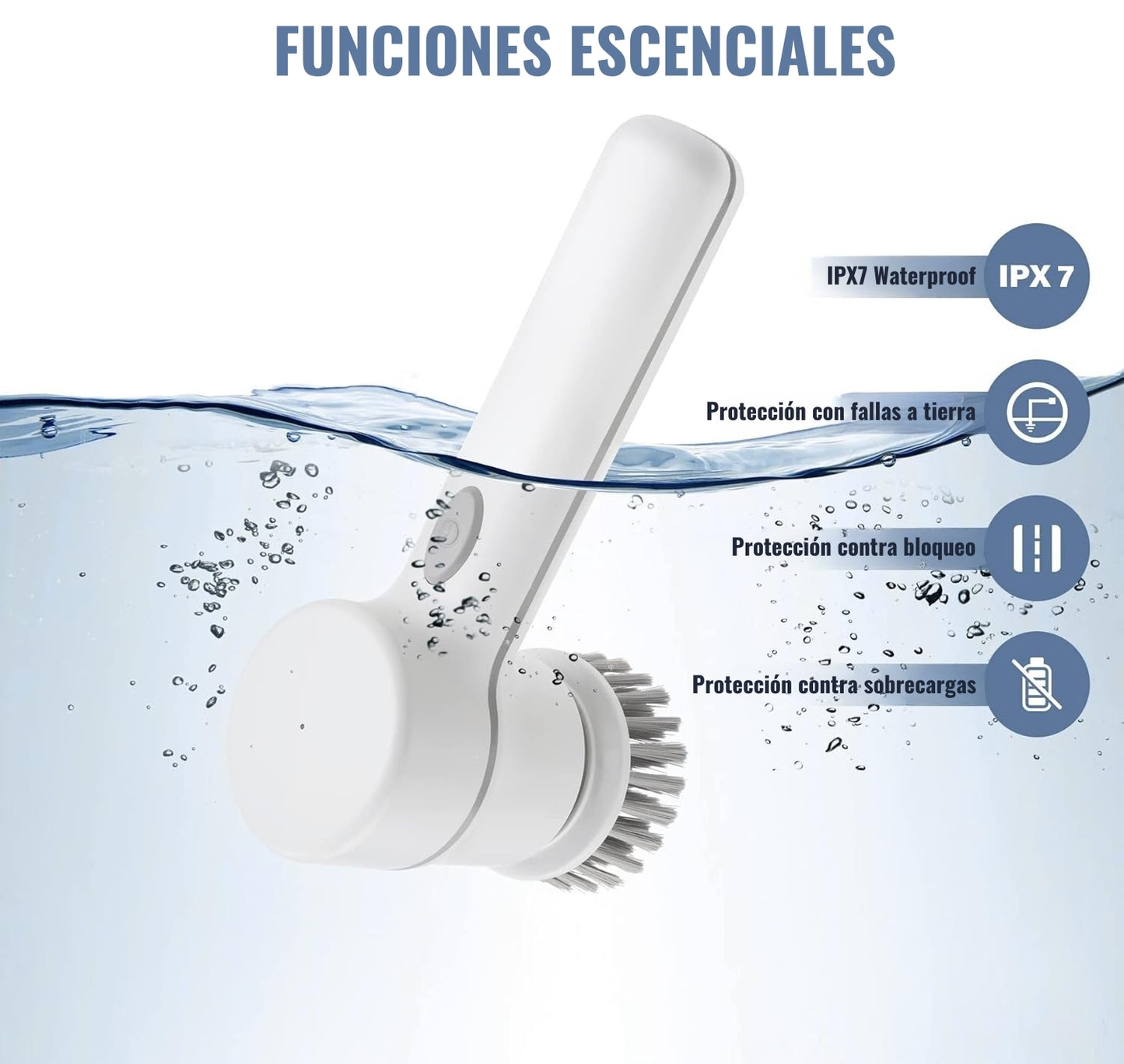 Cepillo Giratorio Eléctrico MagicBrush™ │ 3 en 1 con 50% OFF