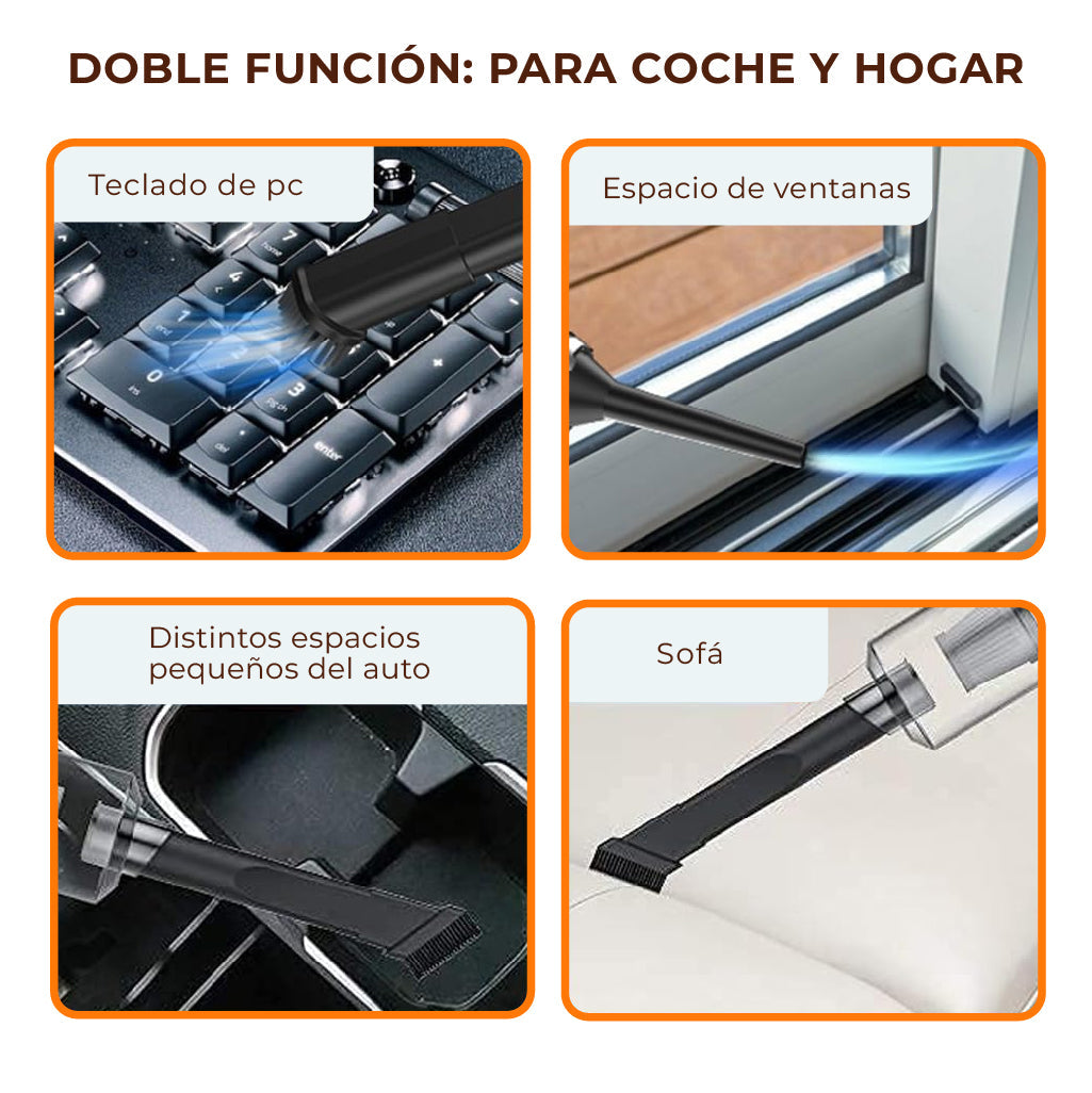 Aspiradora & Sopladora Portátil Pro™ 2 en 1 │ Solucioná tú Auto y Hogar