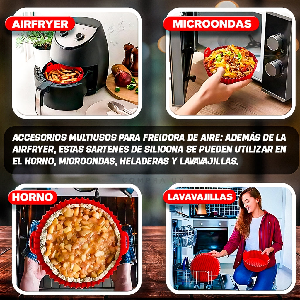 SiliconCook™ | El Combo Definitivo Para Tu Freidora de Aire