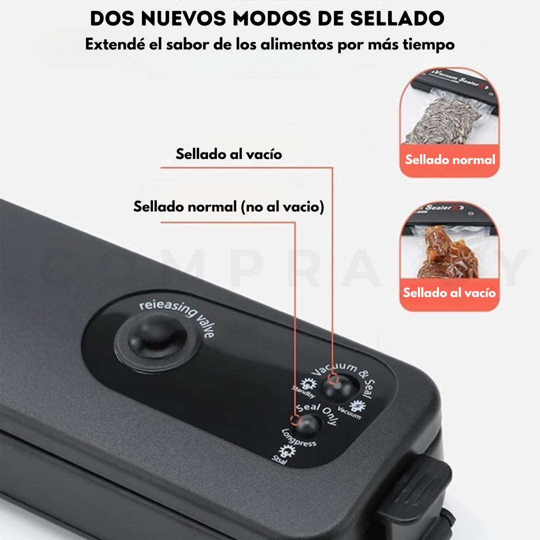 Selladora al Vacío PROFESIONAL Vacuum™ | Bolsas de Sellado de REGALO