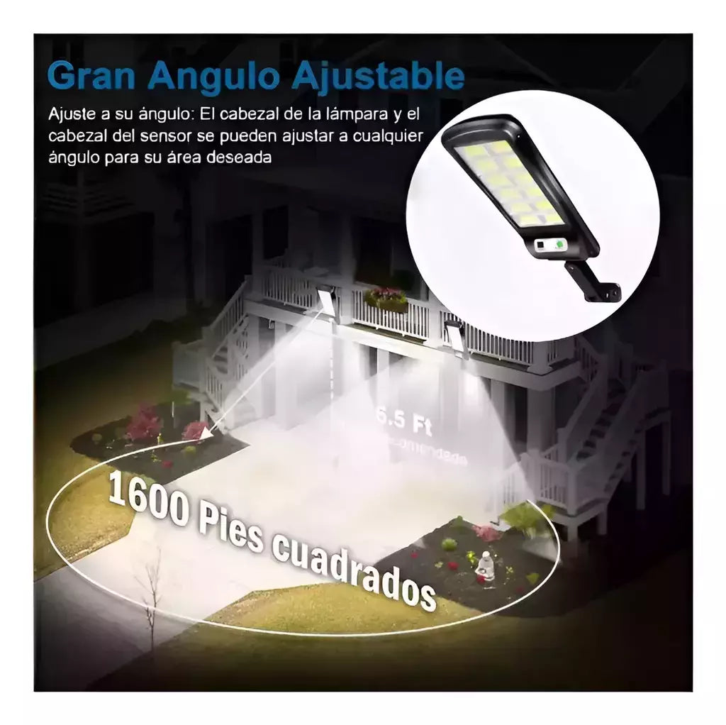 2X1 REFLECTOR SOLAR LED 1000W PARA EXTERIORES | SIN CABLES, SIN FACTURAS