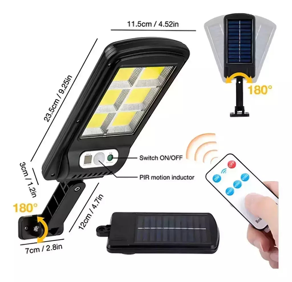 2X1 REFLECTOR SOLAR LED 1000W PARA EXTERIORES | SIN CABLES, SIN FACTURAS