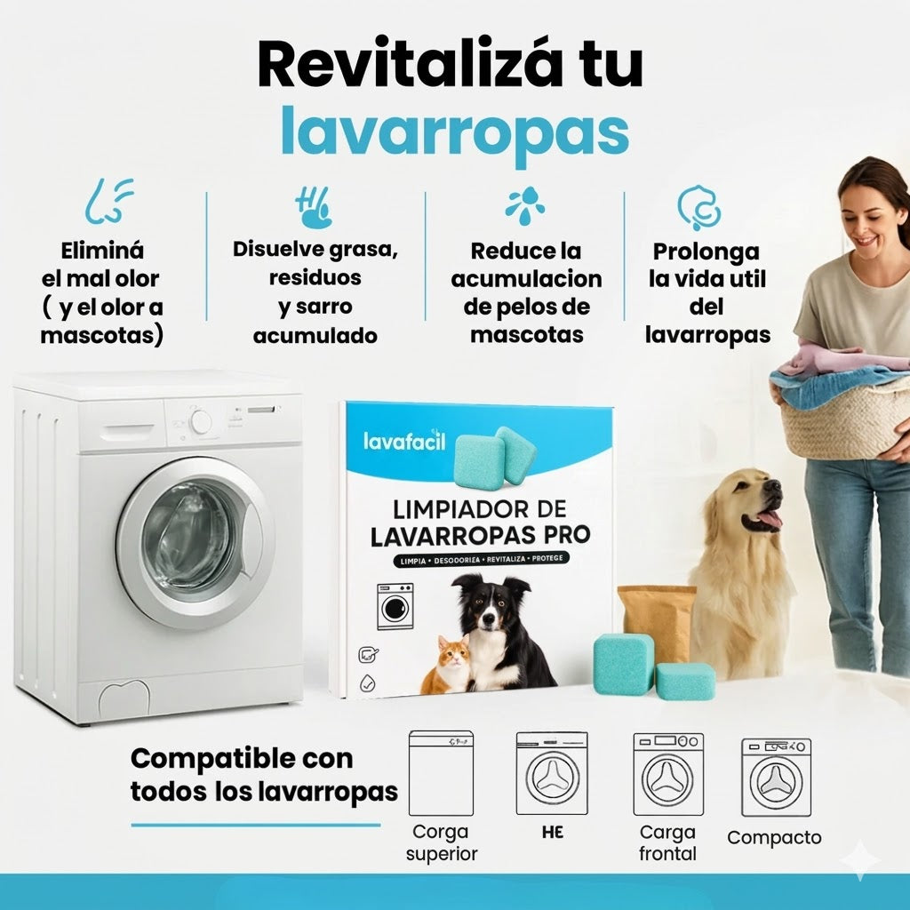 LavaFácil™ PRO | PACK 12 PASTILLAS PARA LAVARROPA