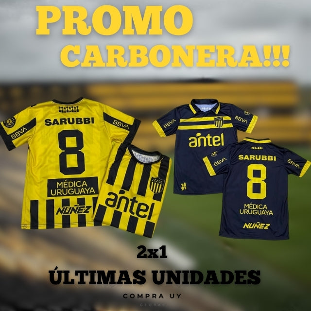 CAMISETA TITULAR PEÑAROL 2025 + CAMISETA ALERNATIVA DE REGALO | ¡OFERTA 2X1! (Imitación)