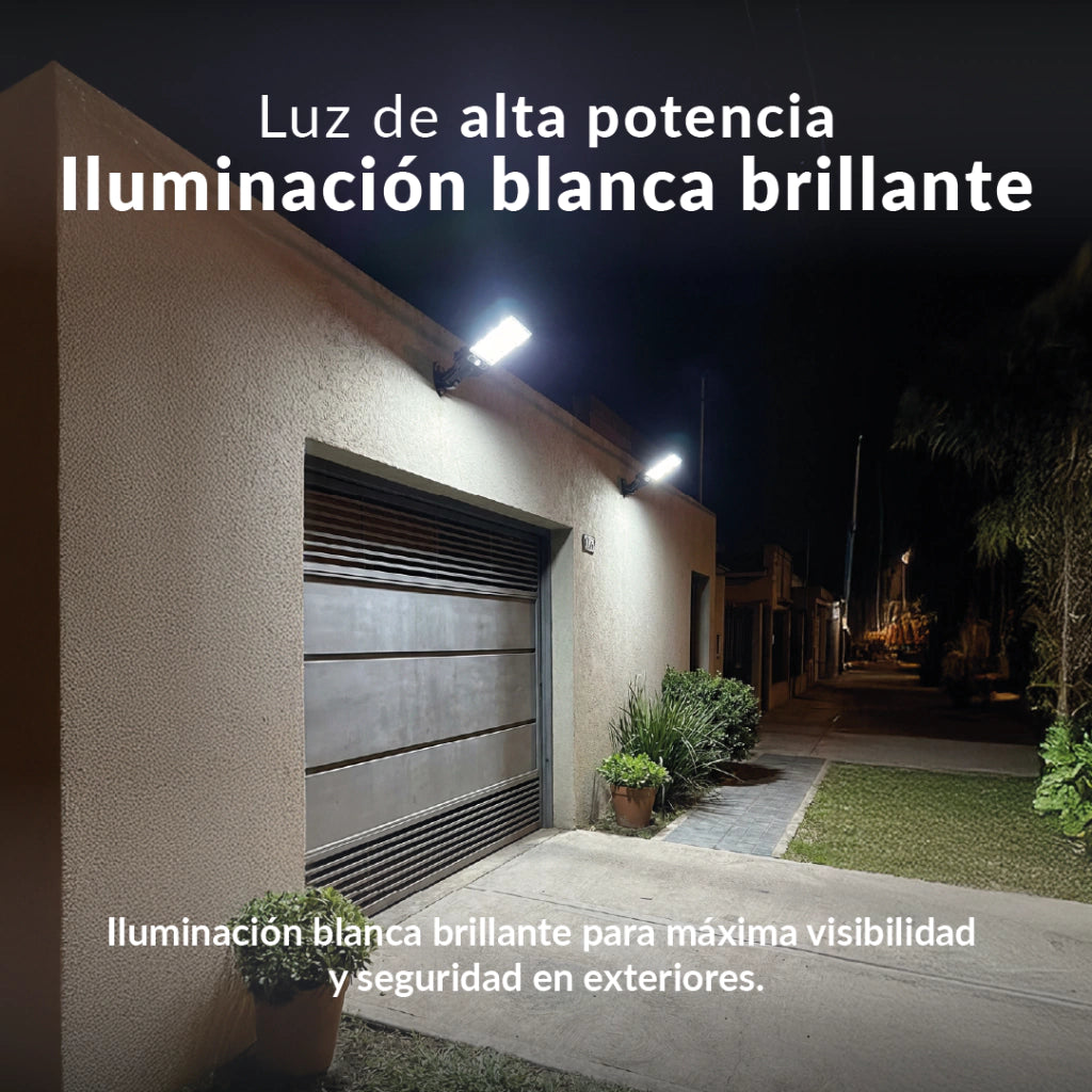 2X1 REFLECTOR SOLAR LED PARA EXTERIORES | SIN CABLES, SIN FACTURAS