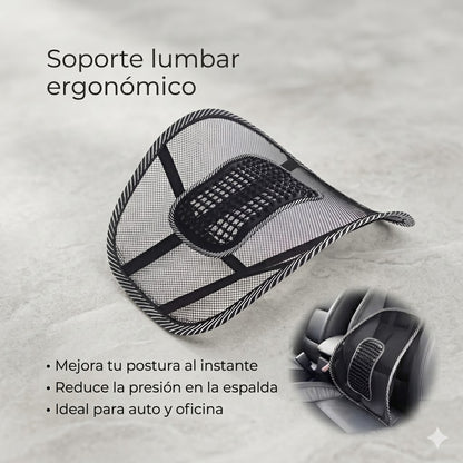 Respaldo ergonómico Lumbar | Auto y sillas