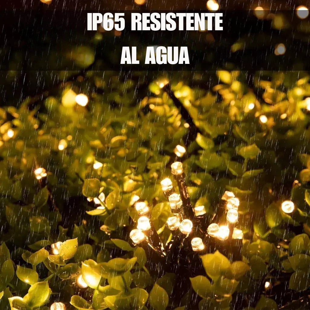 ¡OFERTA 2x1! Llevate 2 Guirnaldas Solares "Cielo Estrellado" (20 Metros Totales)