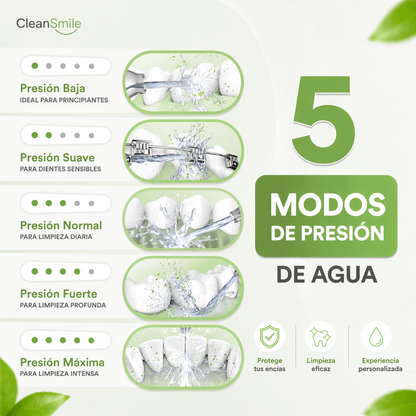 Irrigador Bucal Limpieza Profunda ┃CleanSmile™