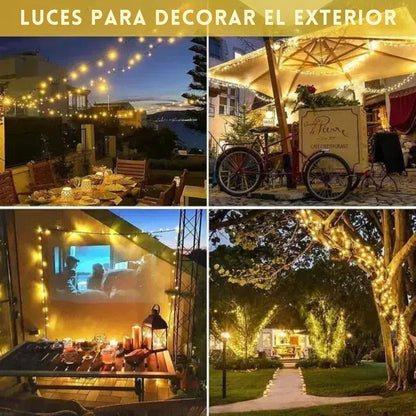 ¡OFERTA 2x1! Llevate 2 Guirnaldas Solares "Cielo Estrellado" (20 Metros Totales)