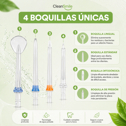 Irrigador Bucal Limpieza Profunda ┃CleanSmile™
