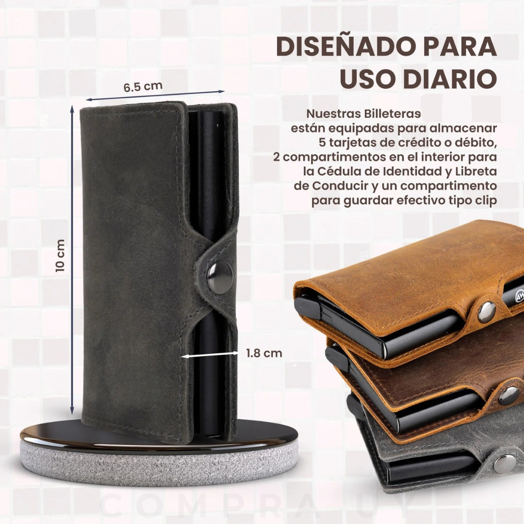 Tarjetero Anticlonación Axor™ + Otro de REGALO | Oferta 2x1 | Bloqueo RFID