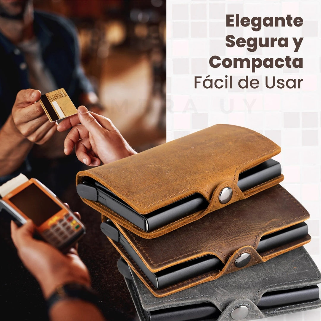 Tarjetero Anticlonación Axor™ + Otro de REGALO | Oferta 2x1 | Bloqueo RFID