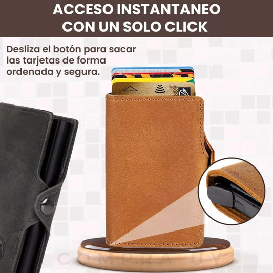 Tarjetero Anticlonación Axor™ + Otro de REGALO | Oferta 2x1 | Bloqueo RFID