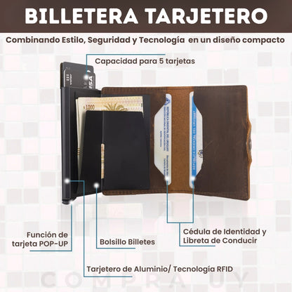 Tarjetero Anticlonación Axor™ + Otro de REGALO | Oferta 2x1 | Bloqueo RFID