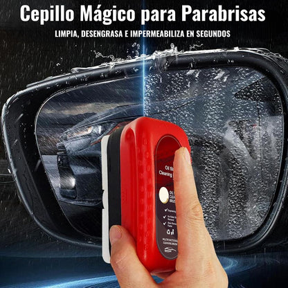 Cepillo Mágico para Parabrisas – Limpia, Desengrasa e Impermeabiliza en Segundos