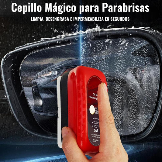 Cepillo Mágico para Parabrisas – Limpia, Desengrasa e Impermeabiliza en Segundos