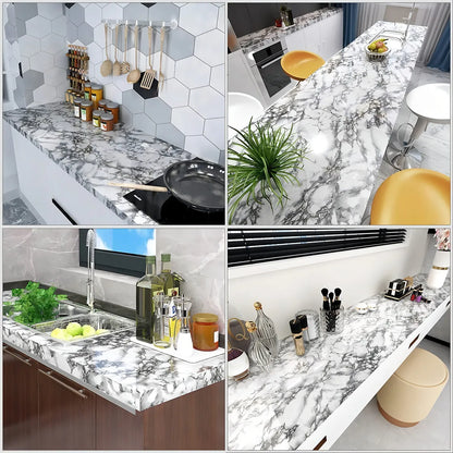 DecoVinilo™ Simil Marmol ┃ Adhesivo premium Ideal para mesadas o paredes