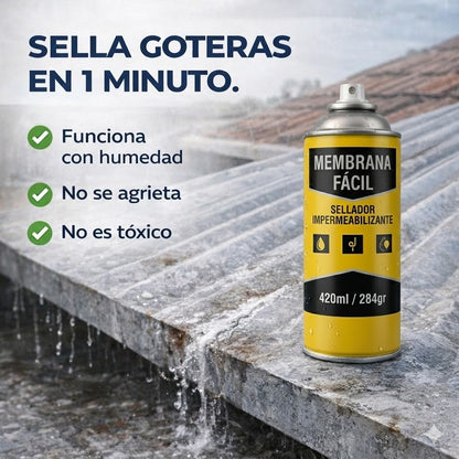 Spray Sellador Impermeable | ¡Adios goteras y grietas sella todo!