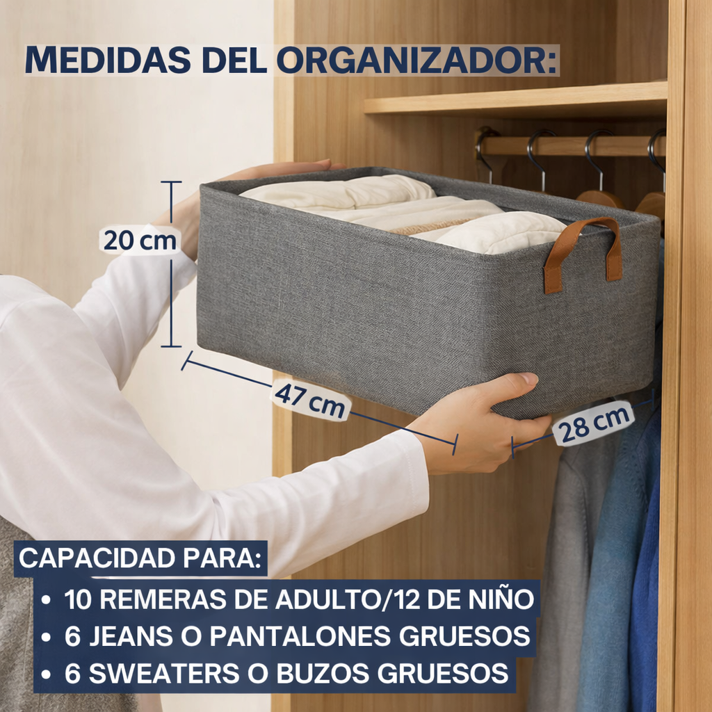 Organizadores de Ropa Plegables Comprauy™ | Comprá 1 y Lleváte 3