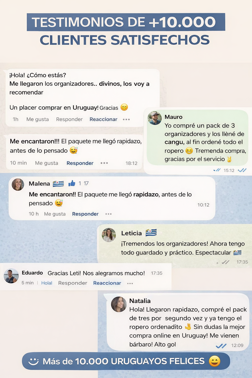 Organizadores de Ropa Plegables Comprauy™ | Comprá 1 y Lleváte 3