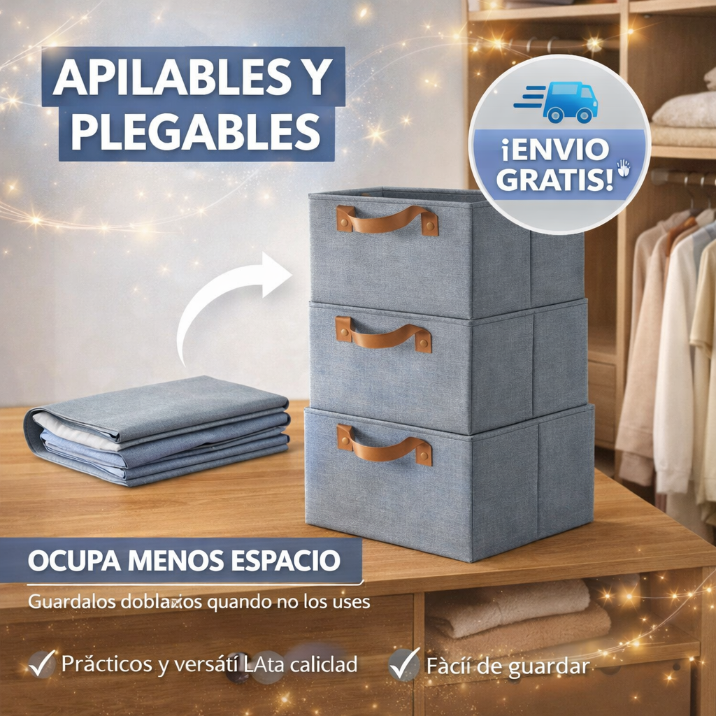 Organizadores de Ropa Plegables Comprauy™ | Comprá 1 y Lleváte 3