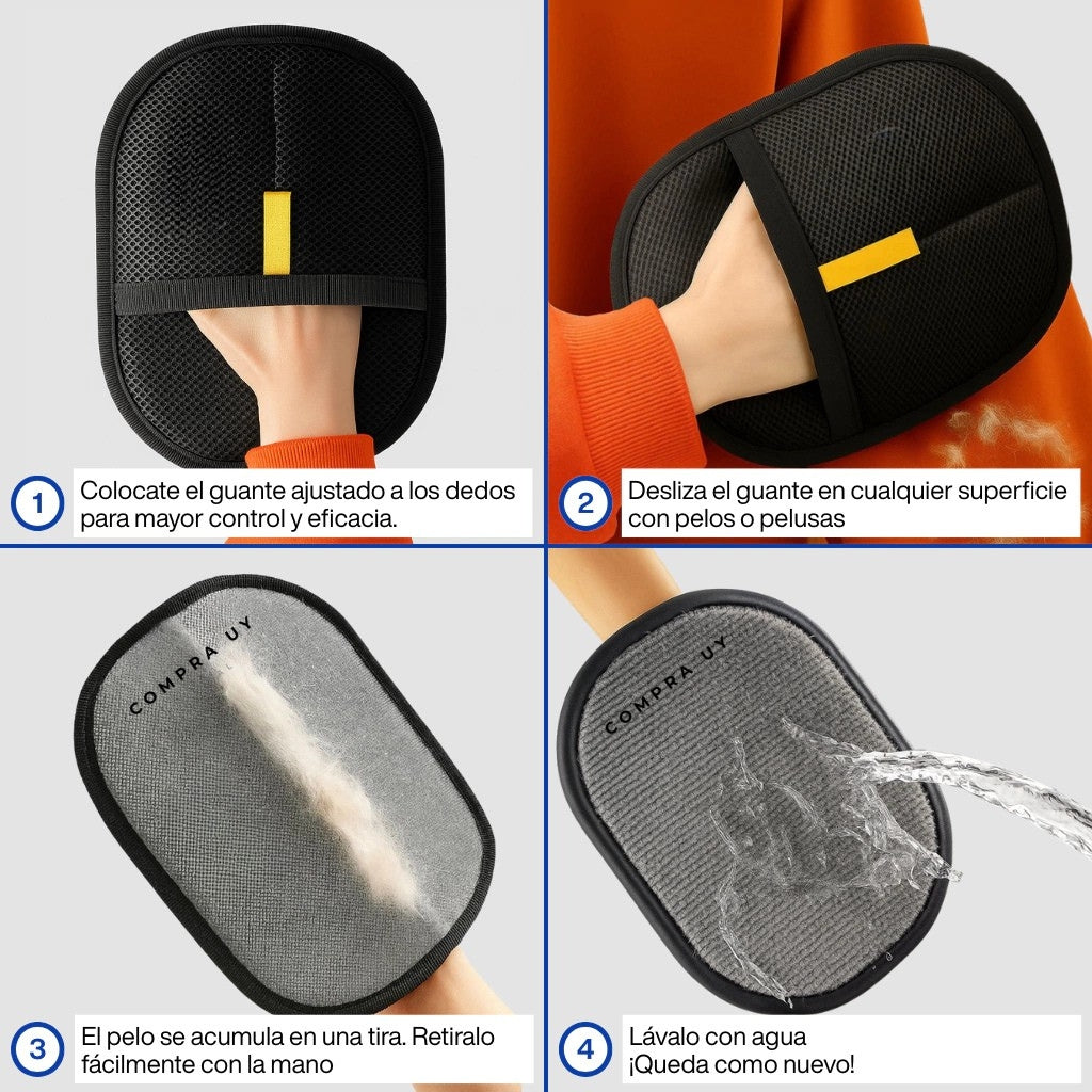 Guante electroestático Quita Pelusas | PROMO 2x1 | Comprauy™