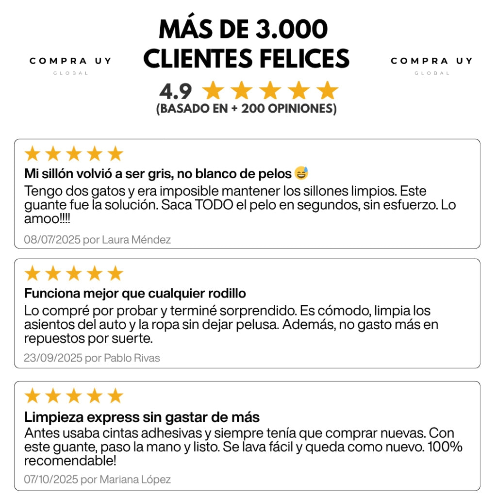 Guante electroestático Quita Pelusas | PROMO 2x1 | Comprauy™