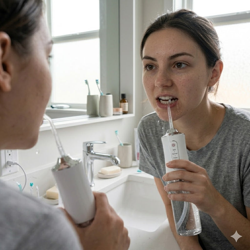 Elegí la intensidad y apuntá entre los dientes