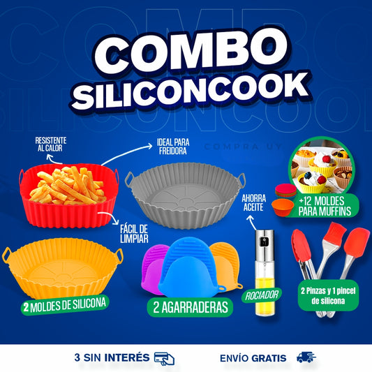 SiliconCook™ | El Combo Definitivo Para Tu Freidora de Aire
