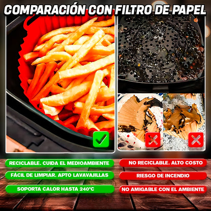 SiliconCook™ | El Combo Definitivo Para Tu Freidora de Aire
