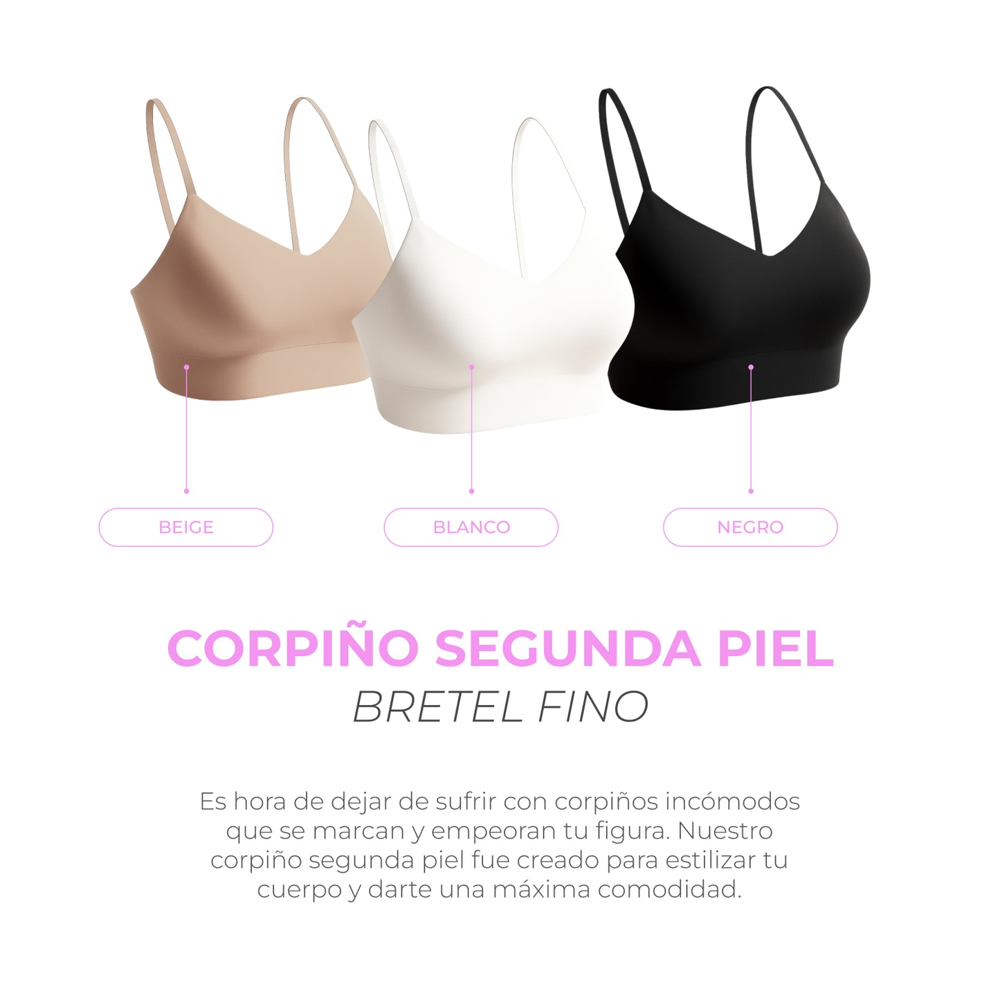 PROMO 3x1 | Corpiño Segunda Piel