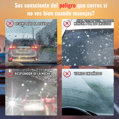 Cepillo Mágico para Parabrisas – Limpia, Desengrasa e Impermeabiliza en Segundos
