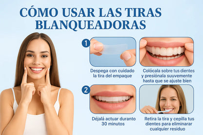 WhitePro™ 5D │ Tiras Blanqueadoras 5D Premium (Pack x14)