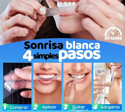 WhitePro™ 5D │ Tiras Blanqueadoras 5D Premium (Pack x14)