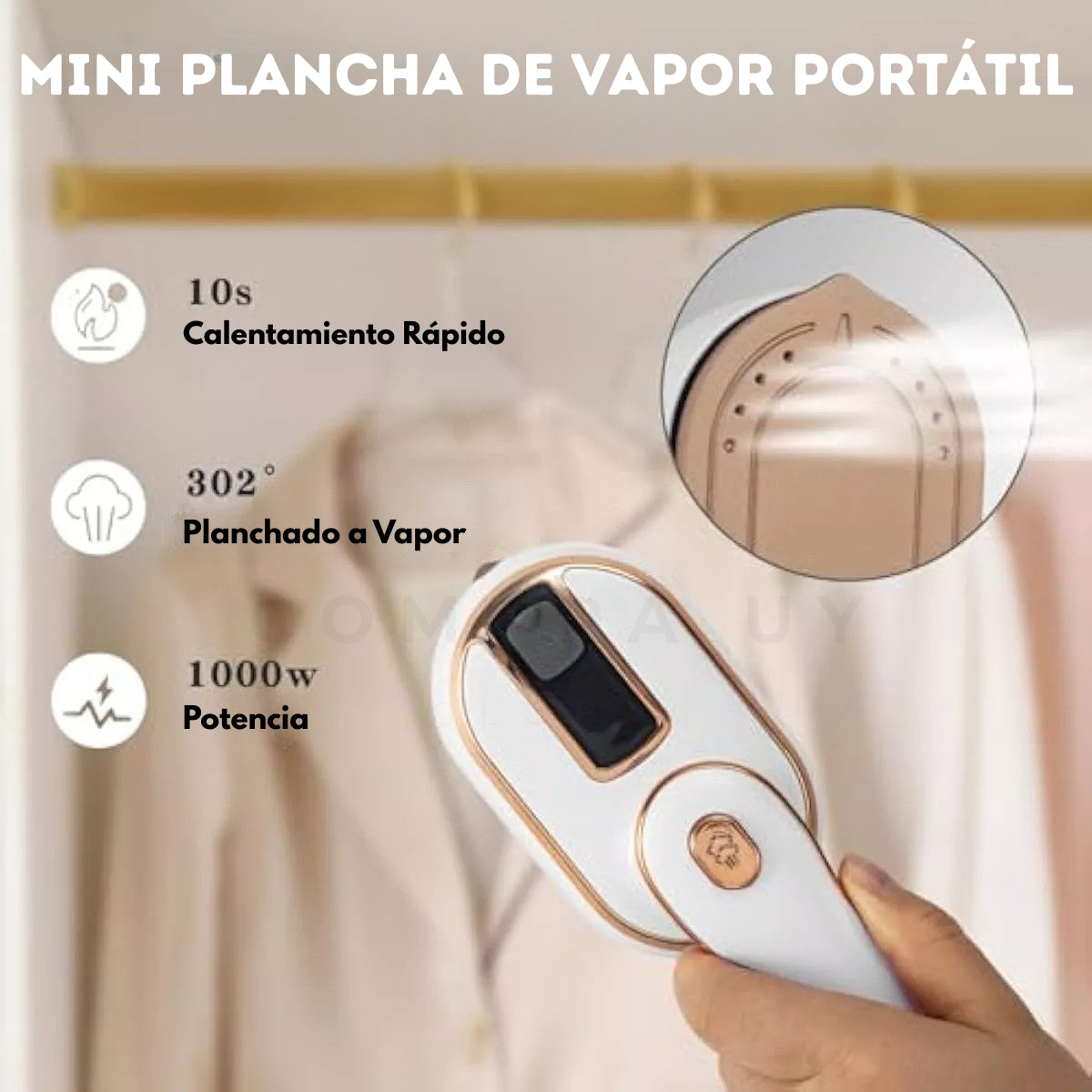 Plancha a Vapor Portátil IronSteam™ │ PERFECTA PARA VIAJES