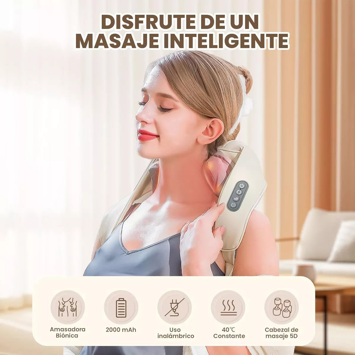 Masajeador Cervical Alivio Inmediato ┃GoldenTech™