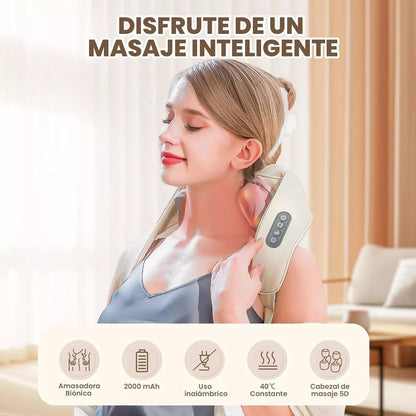 Masajeador Cervical Alivio Inmediato ┃GoldenTech™