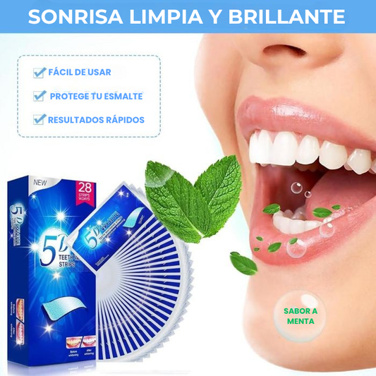 WhitePro™ 5D │ Tiras Blanqueadoras 5D Premium (Pack x14)