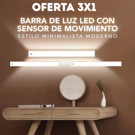 SmartLed™ Barra Luz Led con Sensor de Movimiento │ PROMO 3x1